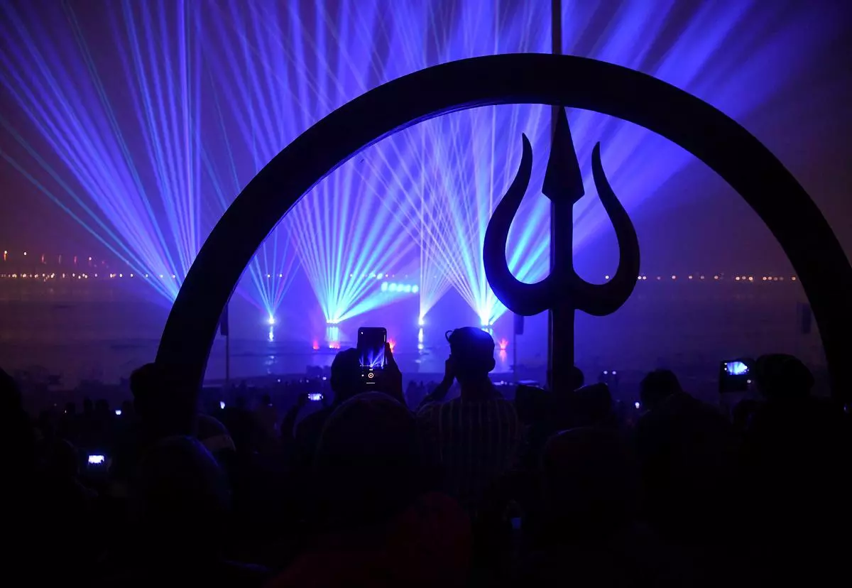 Laser Show Prayag Yamuna Riverfront